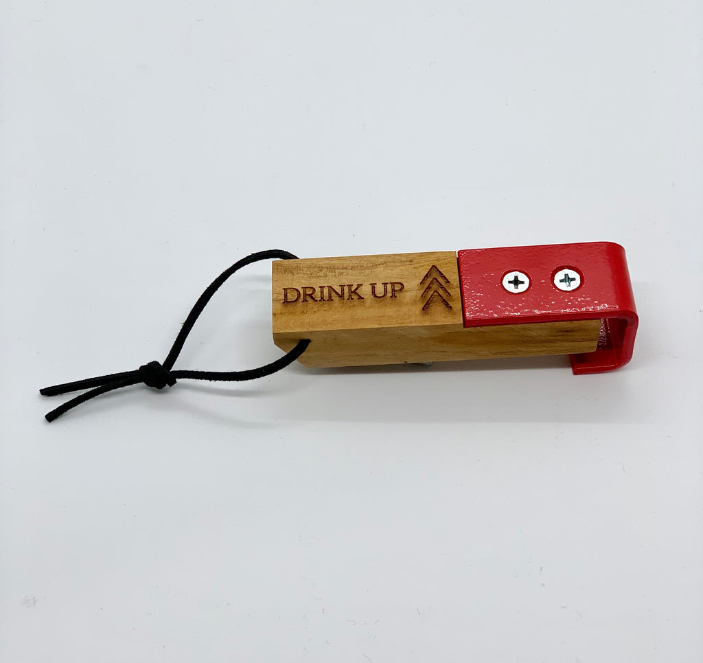 Wooden Bottle Opener - Drink Up
