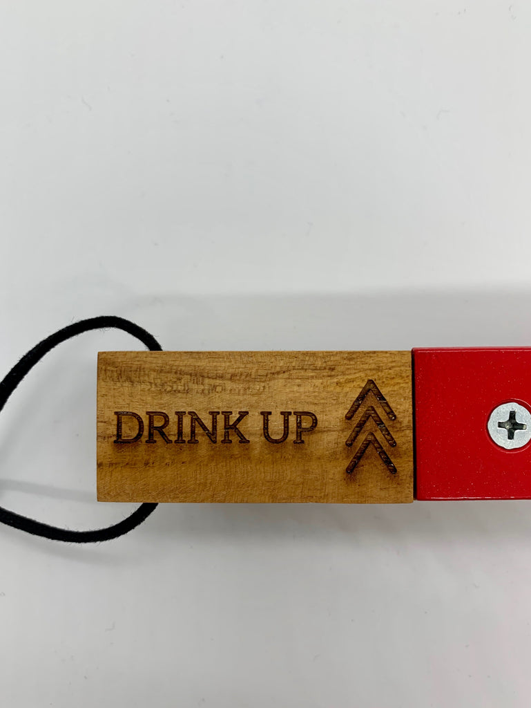 Wooden Bottle Opener - Drink Up