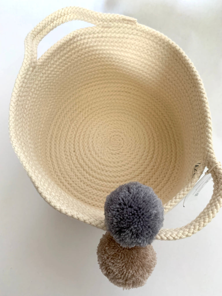 Small Round Cotton Basket